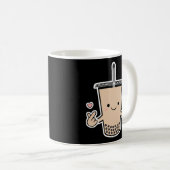 Niedliche Boba K-Pop Bubble Milk Tea Korean Finger Kaffeetasse (VorderseiteRechts)