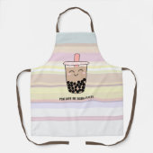 Niedliche Boba Milk Tea Pun All-over Print-Schürze Schürze (Vorderseite)