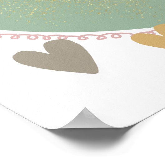 Niedliche Bohherzen, Poster (Ecke)