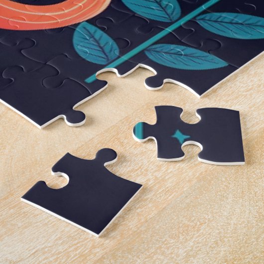 Niedliche Bohkatzen und Blume Puzzle (Seite)