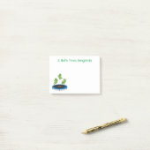 Niedliche Bohnen Springen Trampolin Cartoon Abbild Post-it Klebezettel (Auf Schreibtisch)