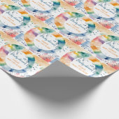 Niedliche BOHO Babydusche Geschenkpapier (Ecke)