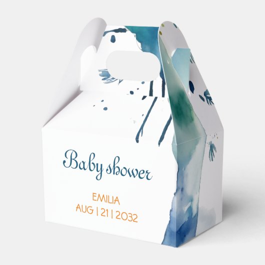 Niedliche BOHO Babydusche Geschenkschachtel (Vorderseite)
