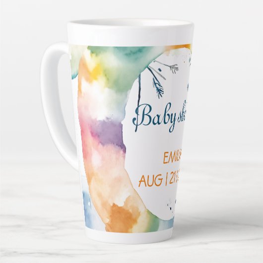 Niedliche BOHO Babydusche Milchtasse (Linke Ecke)