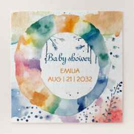 Niedliche BOHO Babydusche Puzzle
