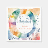 Niedliche BOHO Babydusche Serviette (Vorderseite)