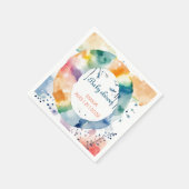 Niedliche BOHO Babydusche Serviette (Ecke)