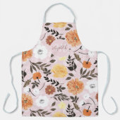 Niedliche Boho-Blume Herbst-botanisches Design Schürze (Vorderseite)
