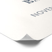 Niedliche Boho Clothesline Babydusche Empfang Poster (Ecke)