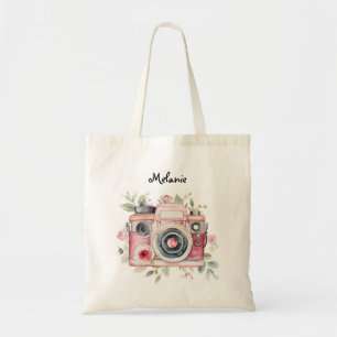 Niedliche Boho-Floral-Kamera Wasserfarbe Personali Tragetasche