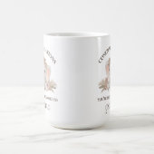 Niedliche Boho Grandma Schwangerschaft Ankündigung Kaffeetasse (Mittel)