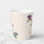 Niedliche Boho Pilze Baby Dusche Papiertasse Pappbecher (Links)