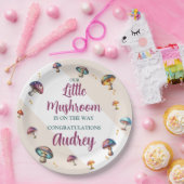 Niedliche Boho Pilze Babydusche Pappteller (Party)