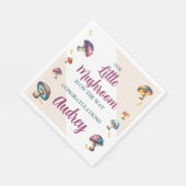 Niedliche Boho Pilze Babydusche Serviette (Ecke)