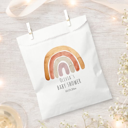 Niedliche Boho Rainbow Baby Dusche Geschenktütchen (Ausgeschnitten)