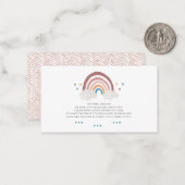 Niedliche Boho Rainbow Liebe Hörbücher für Kinderd Mitteilungskarte (Vorderseite/Rückseite Beispiel)