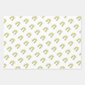 Niedliche Boho Regenbogen zeichnend Wrapping Paper Geschenkpapier Set (Vorderseite)