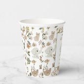 Niedliche Boho Safari Anamials Baby Showpaper Cups Pappbecher (Rechts)