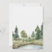 Niedliche Boho Woodland Animals Kinderdusche Einladung (Rückseite)