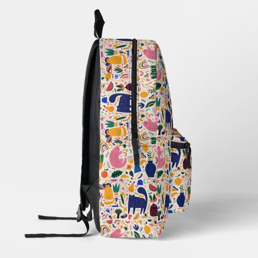 Niedliche Boho-Wüste Bedruckter Rucksack (Links)