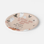 Niedliche Boo Halloween Kinderdusche Pappteller (Schrägansicht)