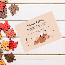 Niedliche Boo Halloween-Windelrudel Begleitkarte