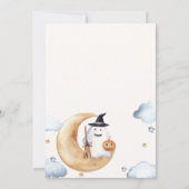 Niedliche Boo Moon Stars Kinderdusche Dankeskarte (Rückseite)