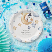 Niedliche Boo Moon Stars Kinderdusche Pappteller (Party)
