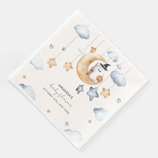 Niedliche Boo Moon Stars Kinderdusche Serviette (Ecke)