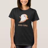 Niedliche boomreiche Halloween-Geisterkunst T-Shirt (Vorderseite)