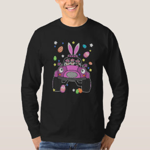 Niedliche Border Collie Dog Reiten Bunny Monster T T-Shirt