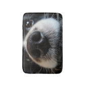Niedliche Border Collie Nose Schließen Badematte (Vorderseite Vertikal)