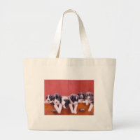 Niedliche Border Collie Welppies Tote Tasche