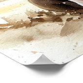 Niedliche Boston Terrier auf der Strandpromenade K Poster (Ecke)