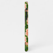 Niedliche Boston Terriers Verzauberter Rosengarten iPhone Hülle (Linke Seite)