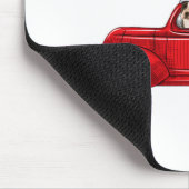 Niedliche Bostoner Trittbrettfahrer feiern Mousepad (Ecke)