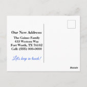 Niedliche botanische Ankündigung für Wasserfarbe Postkarte (Rückseite)