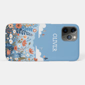 Niedliche botanische Elegante Wildblumen Personali Case-Mate iPhone Hülle (Rückseite (Horizontal))