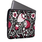 Niedliche botanische Erdbeere Fields Khokhloma Mus Laptopschutzhülle (Vorne Rechts)