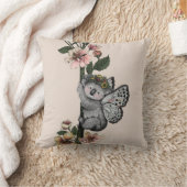 Niedliche botanische Koala Beary Watercolor Illust Kissen (Decke)