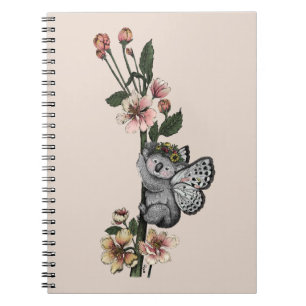 Niedliche botanische Koala Beary Watercolor Illust Notizblock