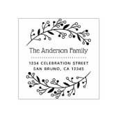 Niedliche botanische Krängungsbenutzerdefinierte R Gummistempel (Prägung)