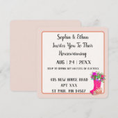 Niedliche botanische Moderne Minimalistische Hausw Einladung (Vorne/Hinten)