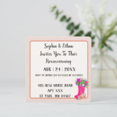 Niedliche botanische Moderne Minimalistische Hausw Einladung (Stehend Vorderseite)