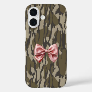 Niedliche Bottomland-Camouflage Ästhetisch Rosa Ri iPhone 16 Hülle