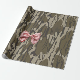 Niedliche Bottomland-Camouflage Ästhetisch Rosa Ri Geschenkpapier