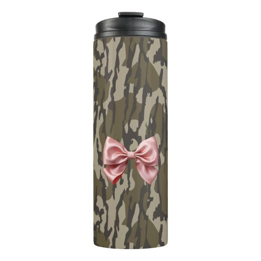 Niedliche Bottomland-Camouflage Ästhetisch Rosa Ri Thermosbecher (Vorderseite)