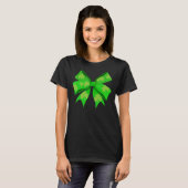 Niedliche Bow Girls Irish St Patricks Day Kinder 3 T-Shirt (Vorne ganz)