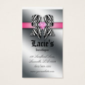 Niedliche Bow-Herz-Schmuck-Verleihkarten verdienen (Rückseite)