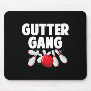 Niedliche Bowling-Gestaltung für Männer Frauen Kin Mousepad